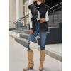 imageCicy Bell Womens Puffer Quilted Vest Lightweight Stand Collar Cap Sleeve Jackets Button Down Padded Gilet Winter OuterwearBlack