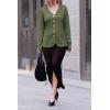 imageCicy Bell Womens Button Up Cardigan Sweaters Blazer Trendy Lightweight V Neck Long Sleeve Sweater TopsArmy Green