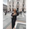 imageCicy Bell Womens Button Up Cardigan Sweaters Blazer Trendy Lightweight V Neck Long Sleeve Sweater TopsBlack