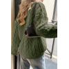 imageCicy Bell Womens Oversized Cable Knit Sweaters Long Sleeve Crewneck Chunky Loose Fit Pullover TopsArmy Green