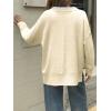 imageCicy Bell Womens Oversized Sweaters Casual Long Sleeve Knit Pullover Tops Crewneck Trendy Slouchy Fall Tunic TopsBeige