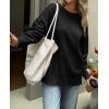 imageCicy Bell Womens Oversized Sweaters Casual Long Sleeve Knit Pullover Tops Crewneck Trendy Slouchy Fall Tunic TopsBlack