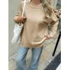 imageCicy Bell Womens Oversized Sweaters Casual Long Sleeve Knit Pullover Tops Crewneck Trendy Slouchy Fall Tunic TopsKhaki