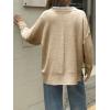 imageCicy Bell Womens Oversized Sweaters Casual Long Sleeve Knit Pullover Tops Crewneck Trendy Slouchy Fall Tunic TopsKhaki