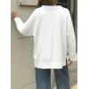 imageCicy Bell Womens Oversized Sweaters Casual Long Sleeve Knit Pullover Tops Crewneck Trendy Slouchy Fall Tunic TopsWhite