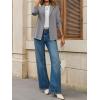 imageCicy Bell Womens Casual Knit Blazer Long Sleeve Open Front Blazers Stretchy Work Office Suit Jackets with PocketsDark Grey