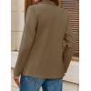 imageCicy Bell Womens Casual Knit Blazer Long Sleeve Open Front Blazers Stretchy Work Office Suit Jackets with PocketsDark Khaki