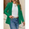 imageCicy Bell Womens Casual Knit Blazer Long Sleeve Open Front Blazers Stretchy Work Office Suit Jackets with PocketsGreen
