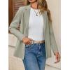 imageCicy Bell Womens Casual Knit Blazer Long Sleeve Open Front Blazers Stretchy Work Office Suit Jackets with PocketsGrey