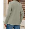imageCicy Bell Womens Casual Knit Blazer Long Sleeve Open Front Blazers Stretchy Work Office Suit Jackets with PocketsGrey
