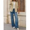 imageCicy Bell Womens Casual Knit Blazer Long Sleeve Open Front Blazers Stretchy Work Office Suit Jackets with PocketsKhaki