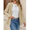imageCicy Bell Womens Casual Knit Blazer Long Sleeve Open Front Blazers Stretchy Work Office Suit Jackets with PocketsKhaki