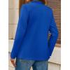 imageCicy Bell Womens Casual Knit Blazer Long Sleeve Open Front Blazers Stretchy Work Office Suit Jackets with PocketsNavy Blue