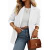 imageCicy Bell Womens Casual Knit Blazer Long Sleeve Open Front Blazers Stretchy Work Office Suit Jackets with PocketsWhite