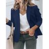 imageCicy Bell Womens Plus Size Casual Blazers Lapel Long Sleeve Work Office Suit Jackets Open Front Curvy BlazersNavy