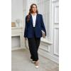 imageCicy Bell Womens Plus Size Casual Blazers Lapel Long Sleeve Work Office Suit Jackets Open Front Curvy BlazersNavy