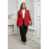 imageCicy Bell Womens Plus Size Casual Blazers Lapel Long Sleeve Work Office Suit Jackets Open Front Curvy BlazersRed