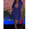 imageCicy Bell Womens Sexy Deep V Neck Party Mini Dress Summer Cocktail Club Aline Going Out Birthday DressesNavy