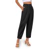 imageCicy Bell Casual Dress Pants High Waisted Button Work Office Pleated Trousers with Pockets