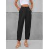 imageCicy Bell Casual Dress Pants High Waisted Button Work Office Pleated Trousers with Pockets