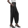 imageCicy Bell Casual Dress Pants High Waisted Button Work Office Pleated Trousers with Pockets