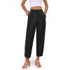imageCicy Bell Casual Dress Pants High Waisted Button Work Office Pleated Trousers with Pockets