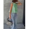 imageCicy Bell Womens Bow Front Tie Tank Tops Pleated Babydoll Top Sleeveless Cute Coquette Shirt Summer OutfitsMint Green