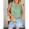 imageCicy Bell Womens Bow Front Tie Tank Tops Pleated Babydoll Top Sleeveless Cute Coquette Shirt Summer OutfitsMint Green