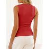 imageCicy Bell Womens Button Down Tank Tops Summer Sleeveless Vest Tops Trendy Ribbed Fitted Going Out ShirtsRed