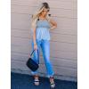 imageCicy Bell Womens Summer Babydoll Tank Tops Smocked Square Neck Casual Sleeveless Shirts Beach Backless Peplum Blouses Blue