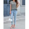 imageCicy Bell Womens Summer Cap Sleeve Tank Tops Casual Crew Neck Tshirts Trendy Loose Fit Basic Tee ShirtsGrey
