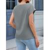 imageCicy Bell Womens Summer Cap Sleeve Tank Tops Casual Crew Neck Tshirts Trendy Loose Fit Basic Tee ShirtsGrey