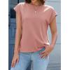 imageCicy Bell Womens Summer Cap Sleeve Tank Tops Casual Crew Neck Tshirts Trendy Loose Fit Basic Tee ShirtsPink