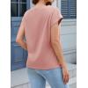 imageCicy Bell Womens Summer Cap Sleeve Tank Tops Casual Crew Neck Tshirts Trendy Loose Fit Basic Tee ShirtsPink