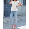 imageCicy Bell Womens Summer Cap Sleeve Tank Tops Casual Crew Neck Tshirts Trendy Loose Fit Basic Tee ShirtsWhite