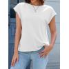 imageCicy Bell Womens Summer Cap Sleeve Tank Tops Casual Crew Neck Tshirts Trendy Loose Fit Basic Tee ShirtsWhite