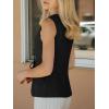 imageCicy Bell Womens Tie Front Blazer Vest Summer Sleeveless V Neck Tank Top 2025 Casual Business WaistcoatBlack