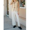 imageCicy Bell Womens Tie Front Blazer Vest Summer Sleeveless V Neck Tank Top 2025 Casual Business WaistcoatLight Khaki
