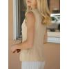 imageCicy Bell Womens Tie Front Blazer Vest Summer Sleeveless V Neck Tank Top 2025 Casual Business WaistcoatLight Khaki