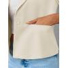 imageCicy Bell Womens Puff Short Sleeve Blazers Business Casual Button Down Lightweight Suit JacketsApricot