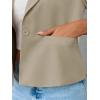 imageCicy Bell Womens Puff Short Sleeve Blazers Business Casual Button Down Lightweight Suit JacketsDark Khaki